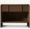 Walnut Frame Bedside Table