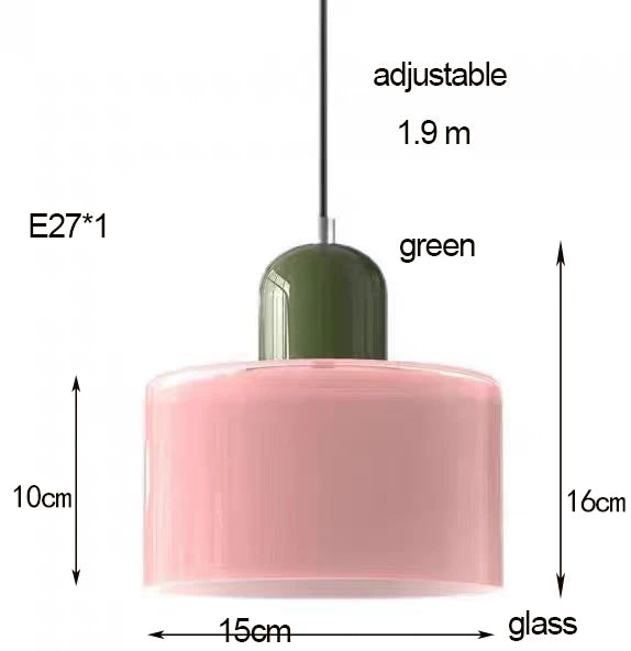 Linear Glass Pendant Light