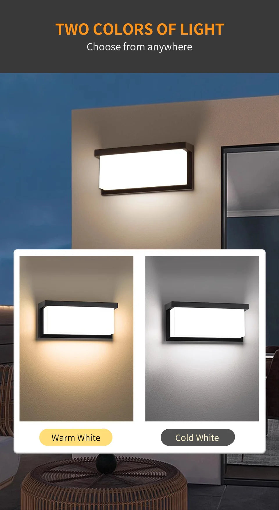 SenseGlow™ Outdoor Wall Light