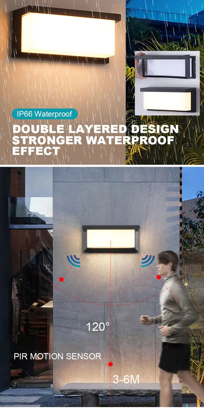 SenseGlow™ Outdoor Wall Light