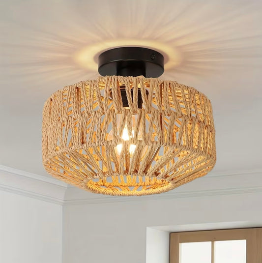 Rattan Ceiling Light