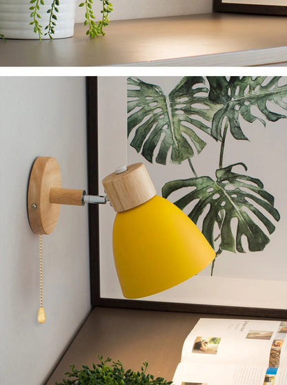 Scandinavian Wood Wall Sconce