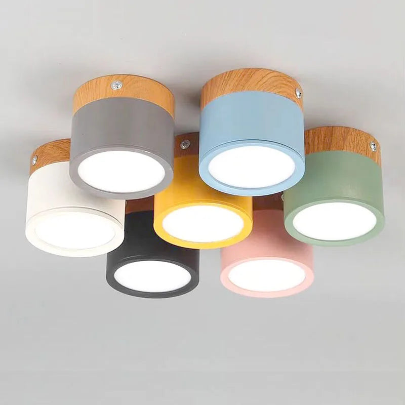 Wood Accent Ceiling Light