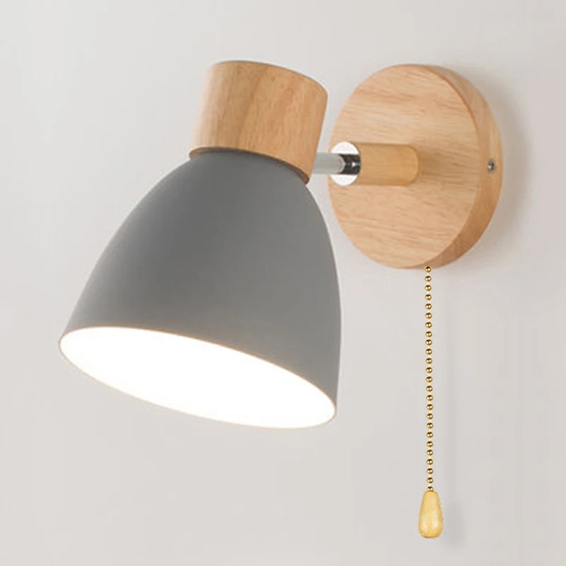 Scandinavian Wood Wall Sconce