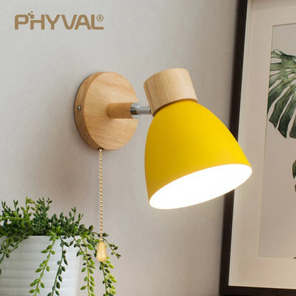 Scandinavian Wood Wall Sconce