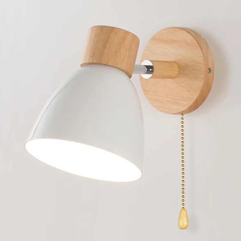 Scandinavian Wood Wall Sconce