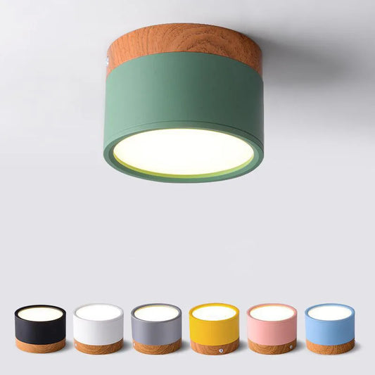Wood Accent Ceiling Light