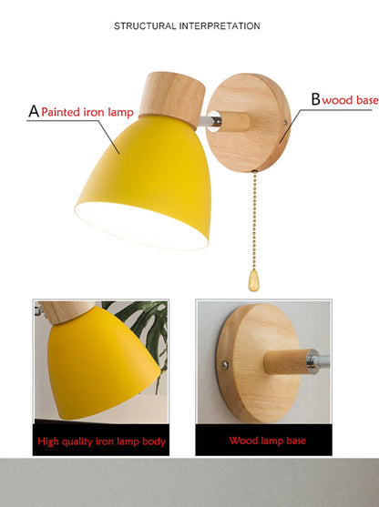 Scandinavian Wood Wall Sconce