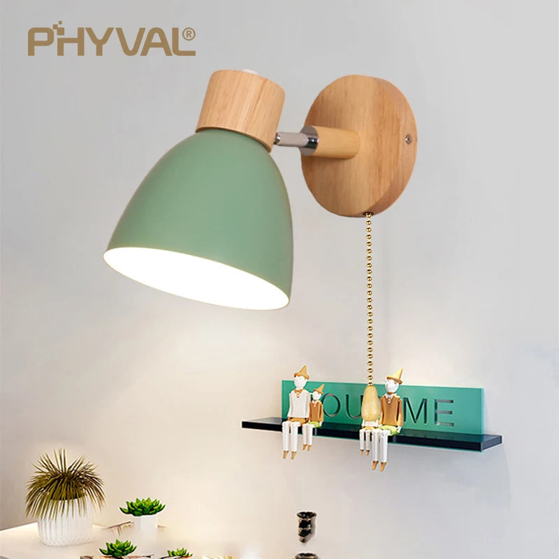 Scandinavian Wood Wall Sconce
