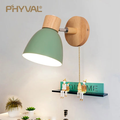 Scandinavian Wood Wall Sconce
