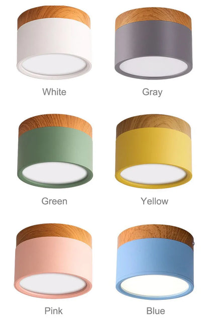 Wood Accent Ceiling Light
