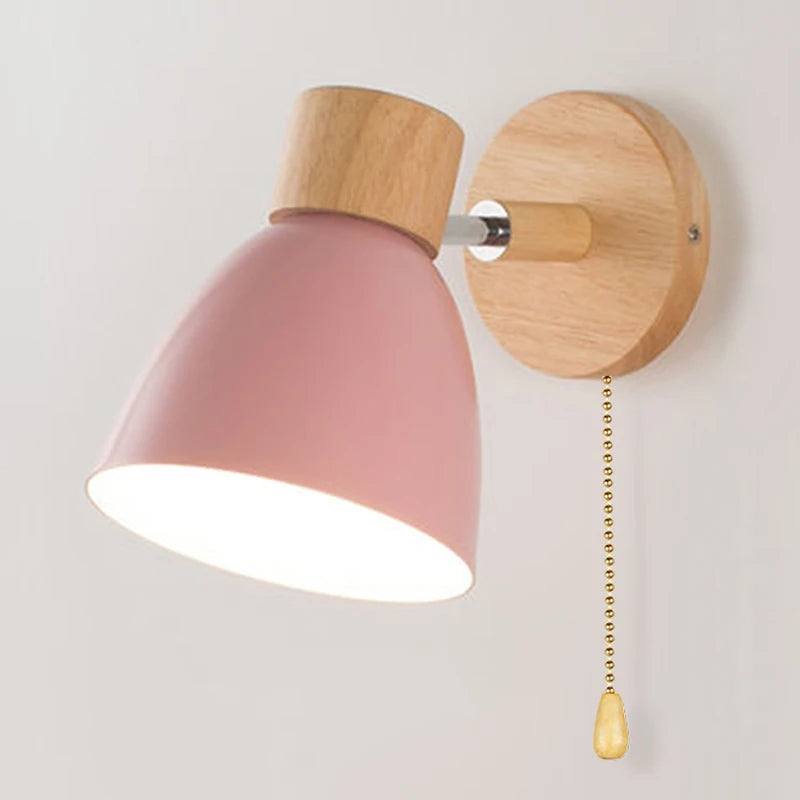 Scandinavian Wood Wall Sconce
