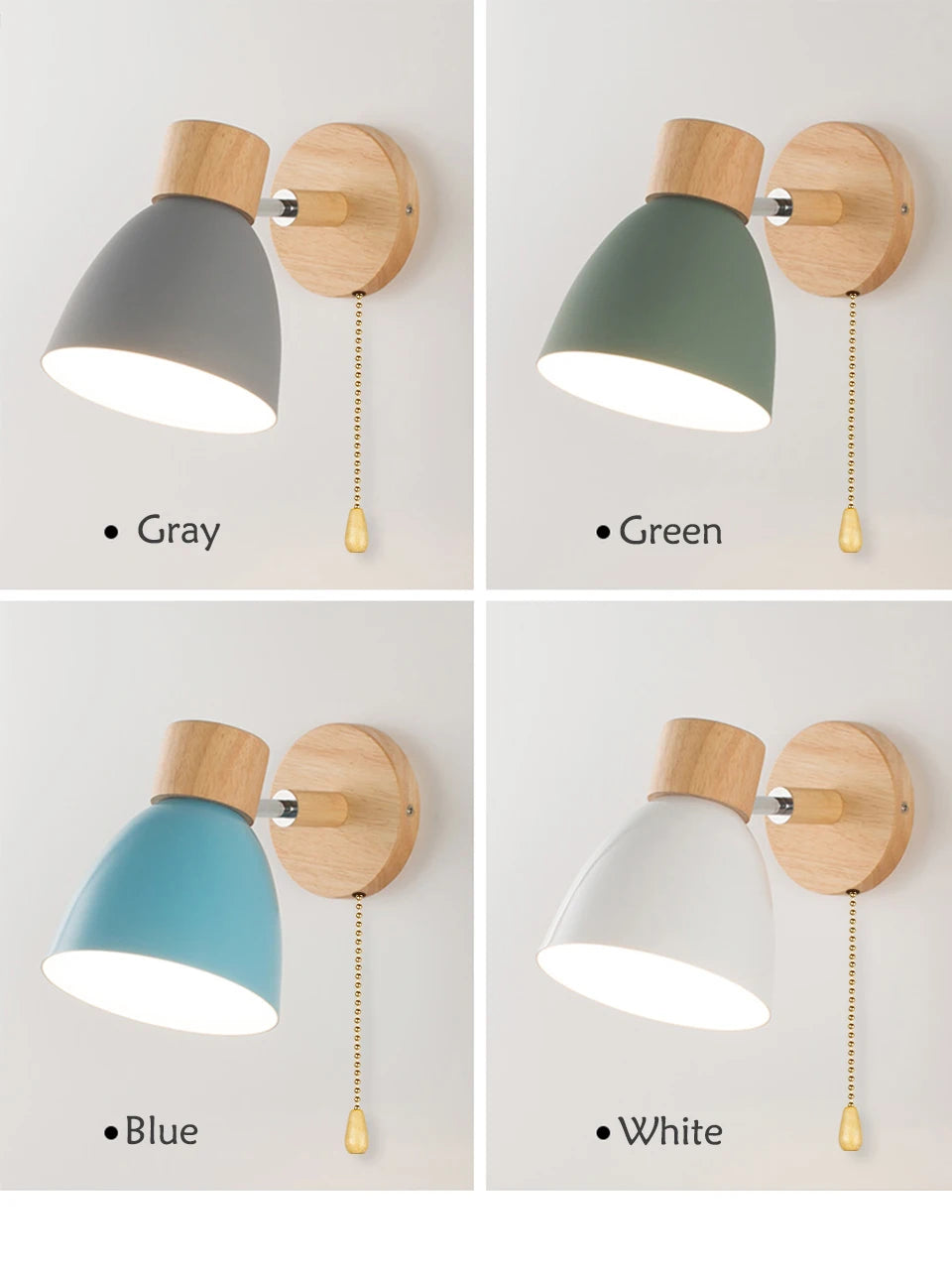 Scandinavian Wood Wall Sconce