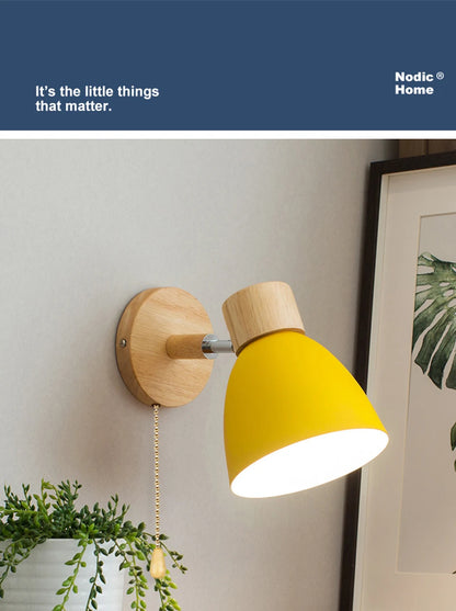 Scandinavian Wood Wall Sconce