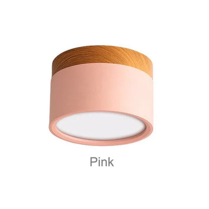 Wood Accent Ceiling Light
