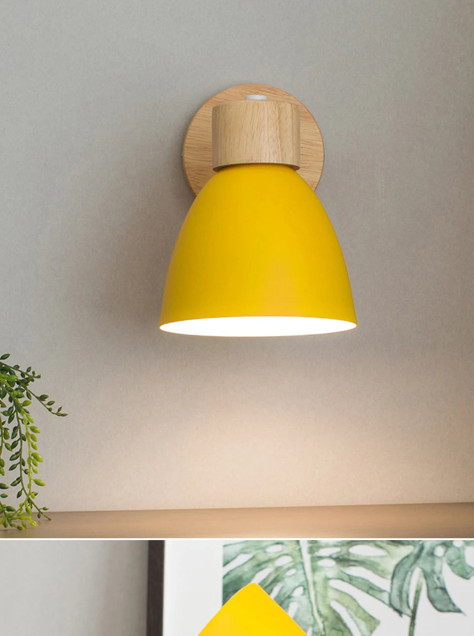 Scandinavian Wood Wall Sconce