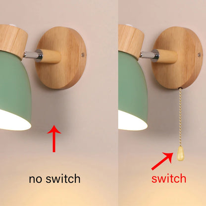 Scandinavian Wood Wall Sconce