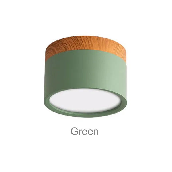Wood Accent Ceiling Light