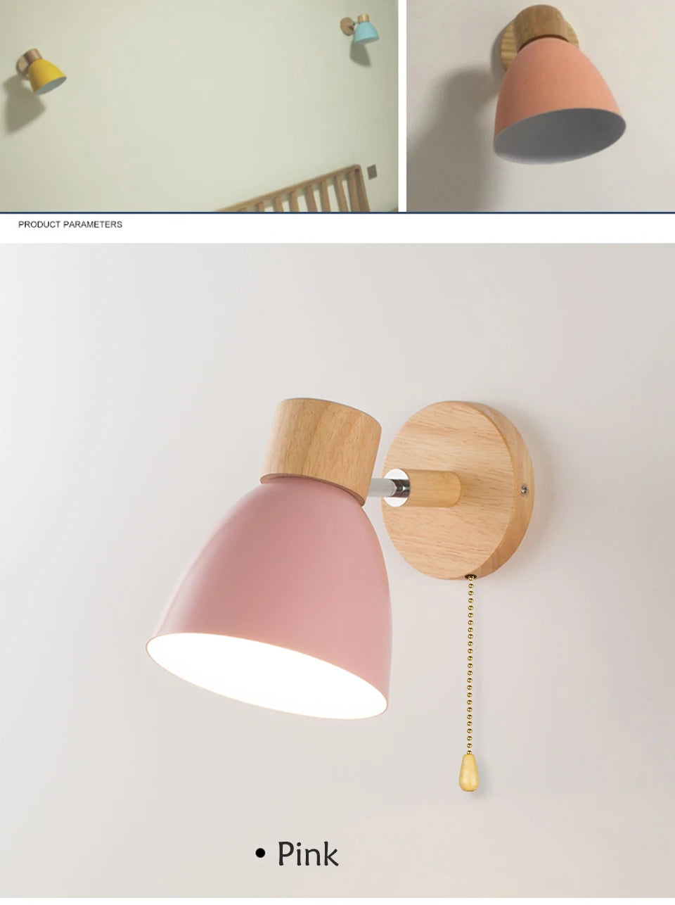 Scandinavian Wood Wall Sconce