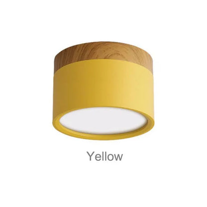 Wood Accent Ceiling Light