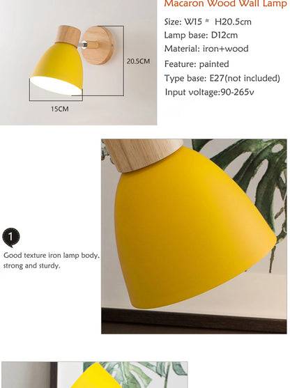 Scandinavian Wood Wall Sconce