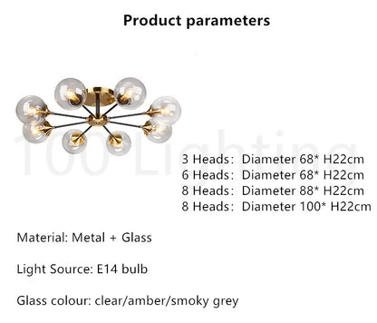 OrbaLux™ Glass Chandelier