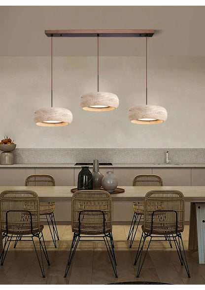 Cavea™ Travertine Pendant Light