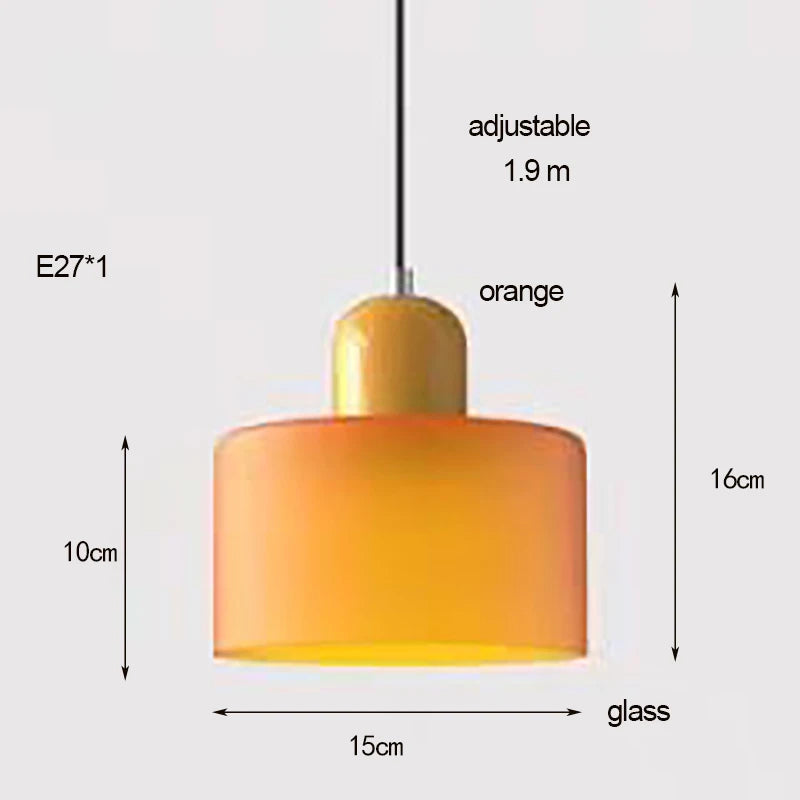 Linear Glass Pendant Light