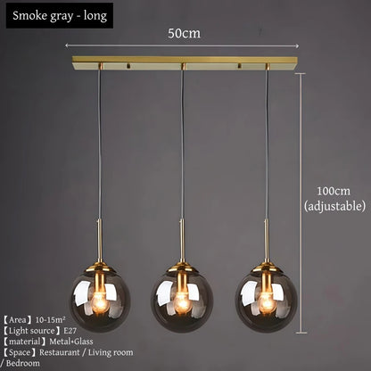 Modern Glass Cluster Pendant