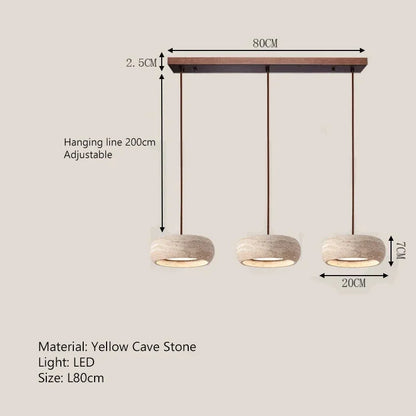 Cavea™ Travertine Pendant Light