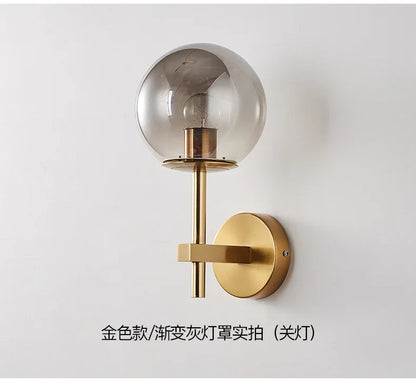 Glass Globe Wall Sconce