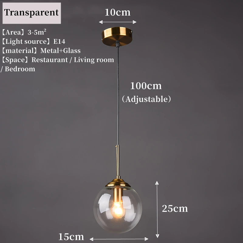 Modern Glass Cluster Pendant