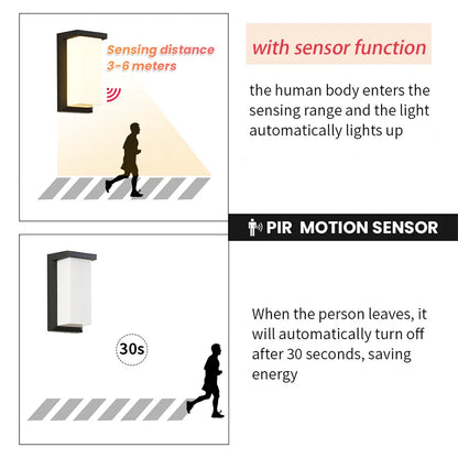 SenseGlow™ Outdoor Wall Light