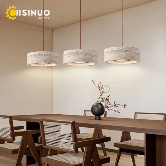 Cavea™ Travertine Pendant Light