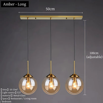 Modern Glass Cluster Pendant