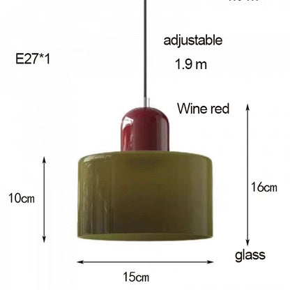 Linear Glass Pendant Light