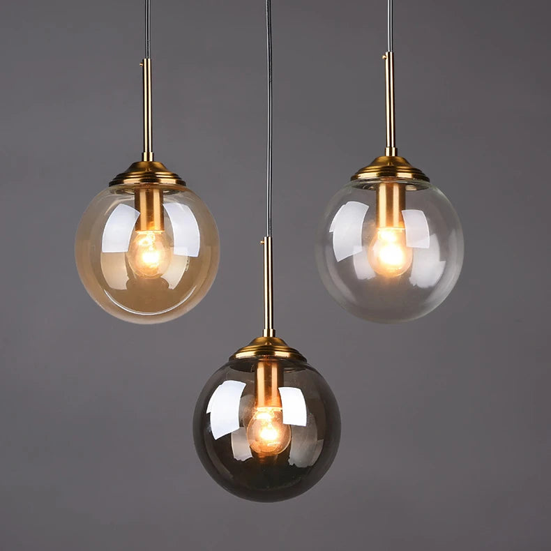 Modern Glass Cluster Pendant