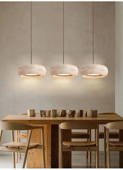 Cavea™ Travertine Pendant Light