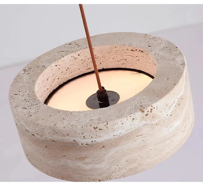 Cavea™ Travertine Pendant Light