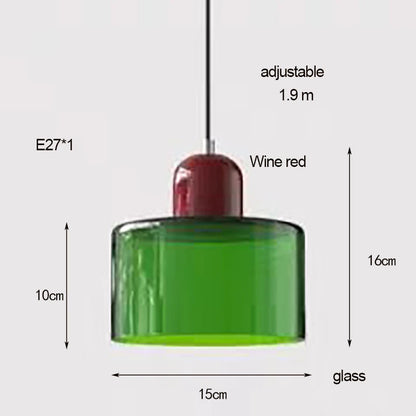 Linear Glass Pendant Light
