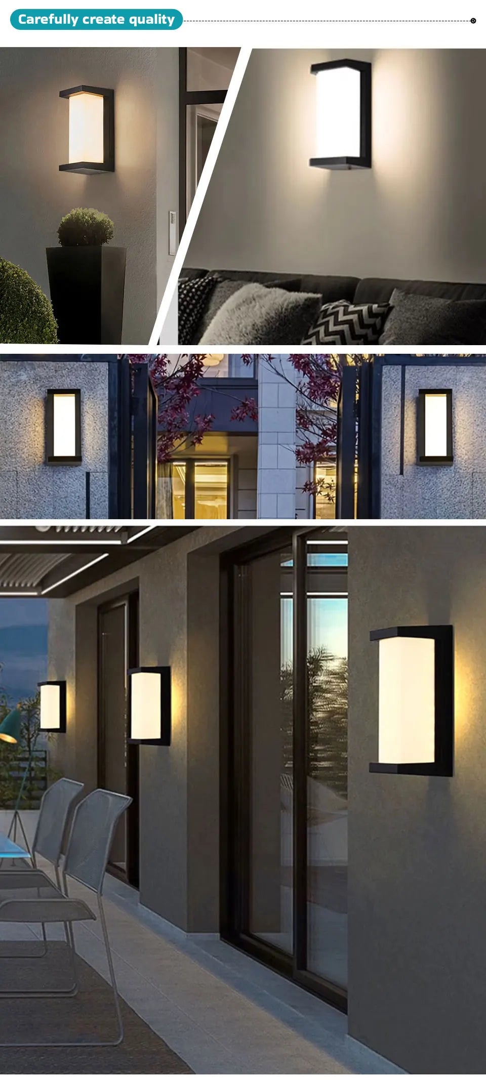 SenseGlow™ Outdoor Wall Light