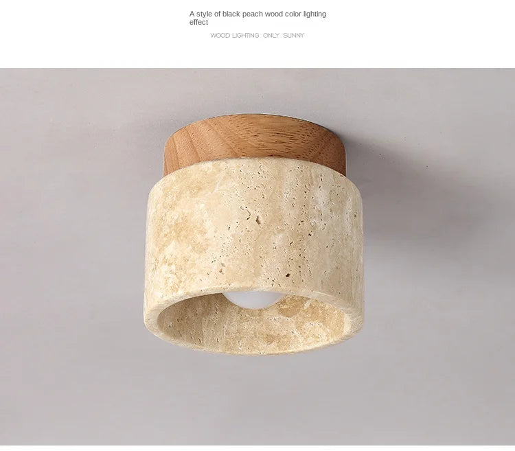 Zen Stone Ceiling Light