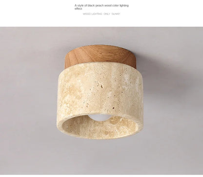 Zen Stone Ceiling Light