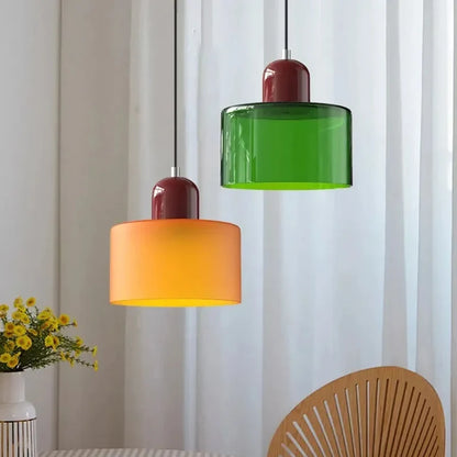 Linear Glass Pendant Light
