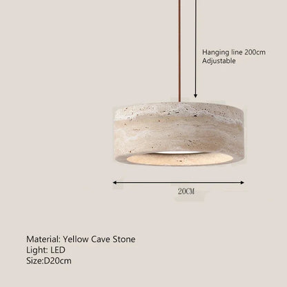 Cavea™ Travertine Pendant Light