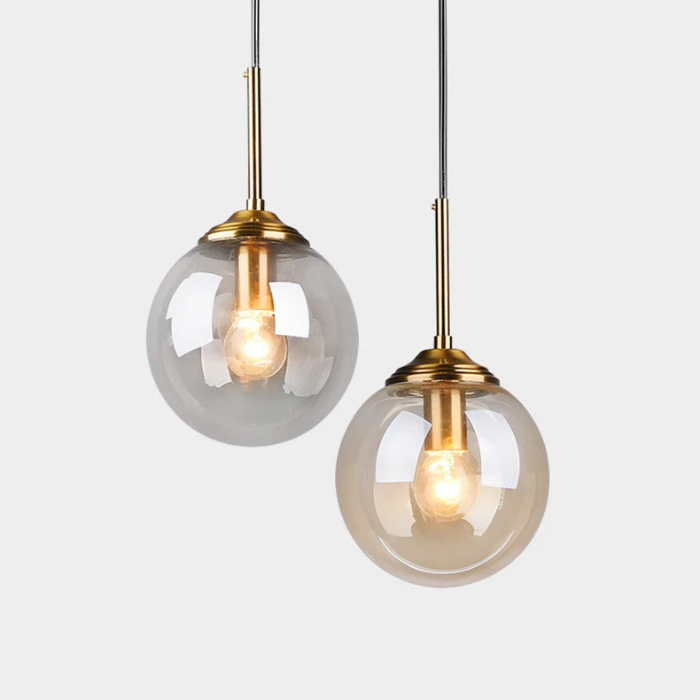 Modern Glass Cluster Pendant