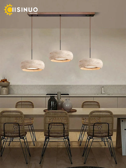 Cavea™ Travertine Pendant Light