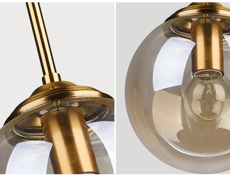 Modern Glass Cluster Pendant
