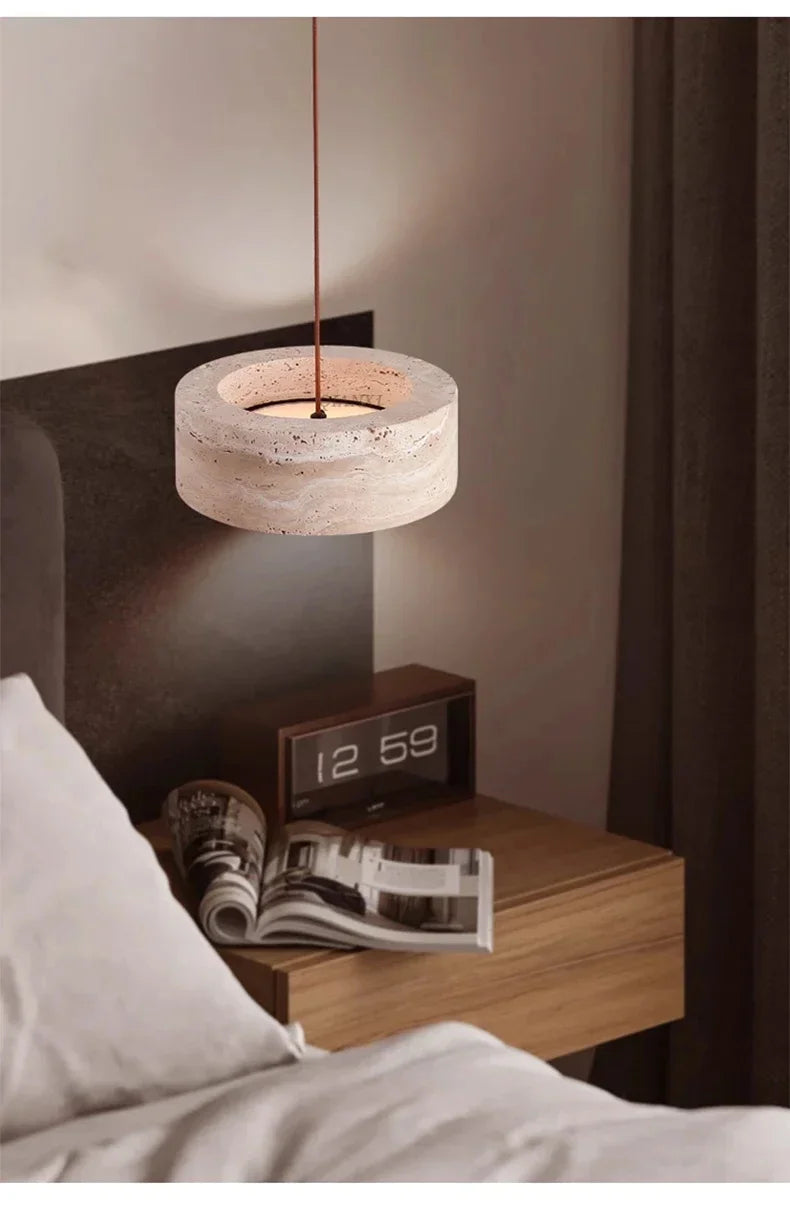 Cavea™ Travertine Pendant Light
