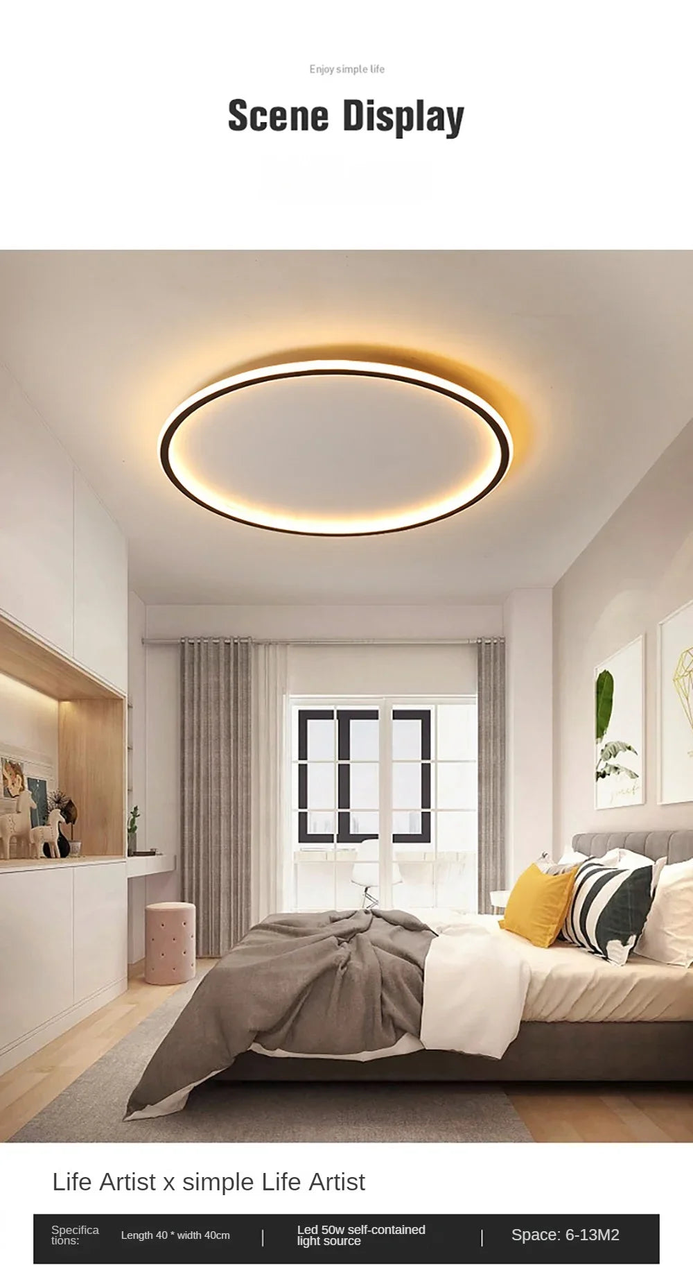 AuraRing™ LED Ceiling Light